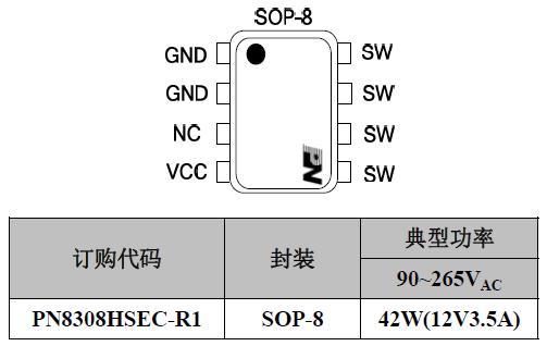 12V大功率同步整流芯片 PN8308H