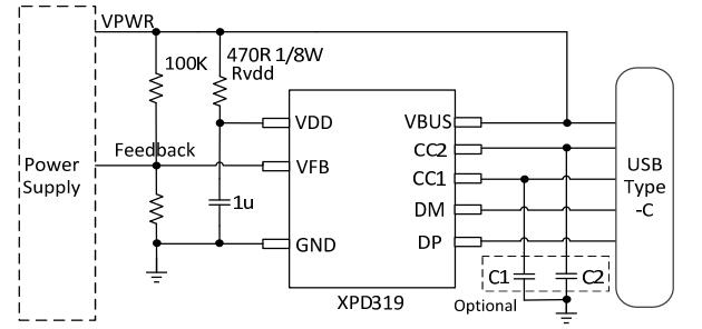XPD319B 应用电路图