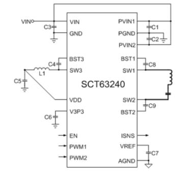 SCT63240 典型应用电路图