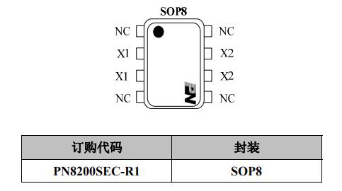 PN8200 x电容放电芯片封装及管脚定义